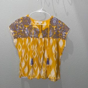 NWT THML Blouse with Tassel